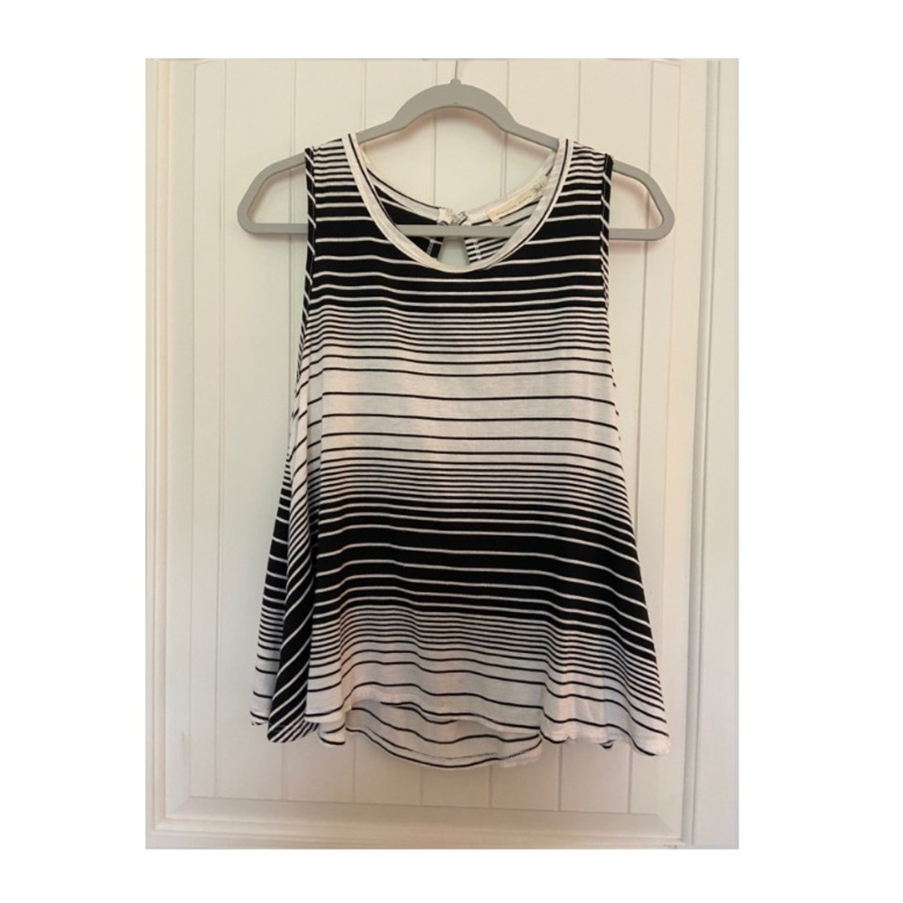 Striped Open Back Tank Top